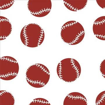 Baseball icons pattern Stock Illustration
