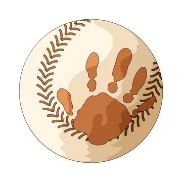 Baseball illustration Stock Illustration