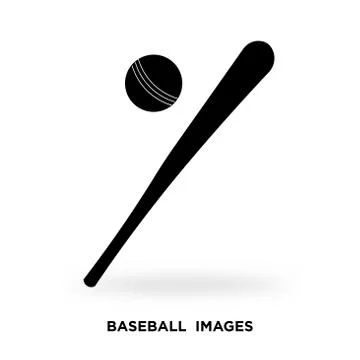 Baseball images silhouette Stock Illustration
