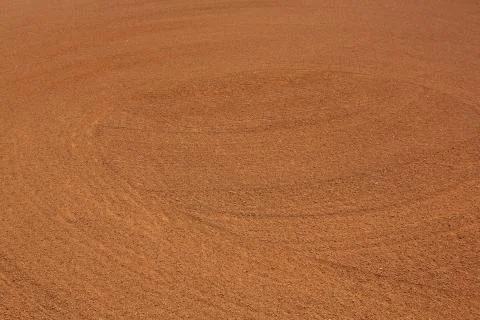 Baseball infield dirt patterns Stock Photos