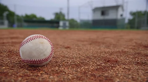 Baseball in the Infield Video stock 53532681