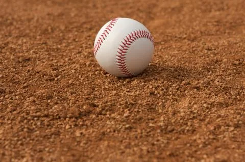 Baseball in the infield Stock Photos