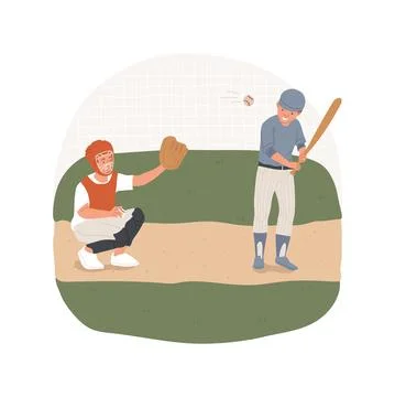 Baseball isolated cartoon vector illustration Stock Illustration