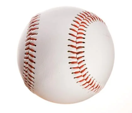 Baseball: isolated on white baseball Stock Photos