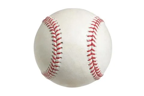 Baseball isolated on white with clipping path Stock Photos