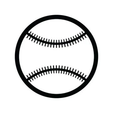 Baseball isolated on white Stock Illustration