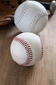 Baseball items Stock Photos