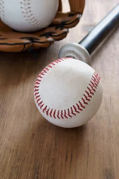 Baseball items Stock Photos
