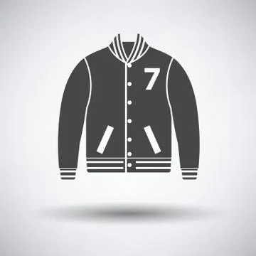 Baseball jacket icon Stock Illustration