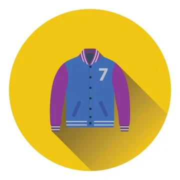 Baseball jacket icon Stock Illustration