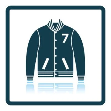 Baseball jacket icon Stock Illustration