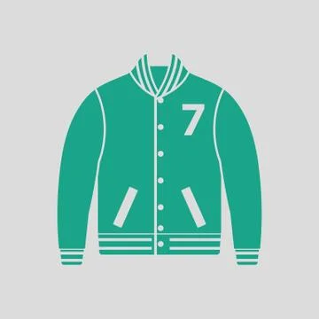 Baseball jacket icon Stock Illustration