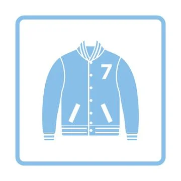 Baseball jacket icon Stock Illustration