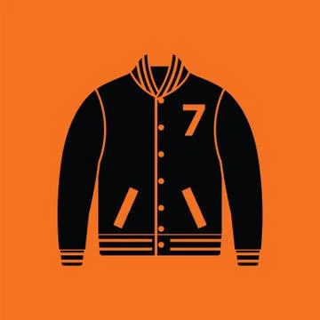 Baseball jacket icon Stock Illustration