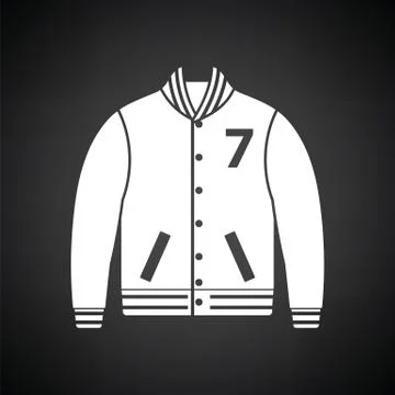Baseball jacket icon Stock Illustration