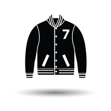 Baseball jacket icon Stock Illustration