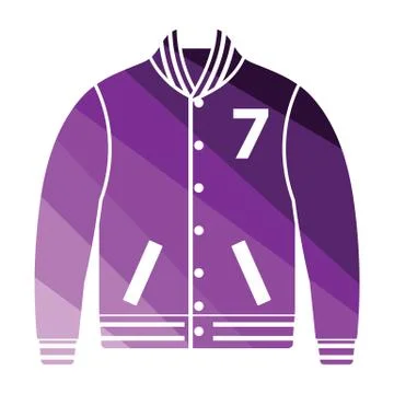 Baseball jacket icon Stock Illustration