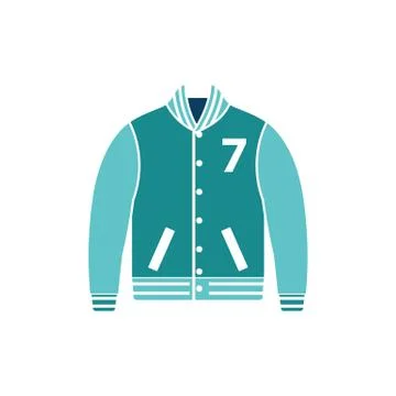 Baseball jacket icon Stock Illustration