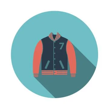 Baseball Jacket Icon Stock Illustration