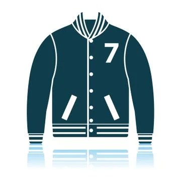 Baseball Jacket Icon Stock Illustration