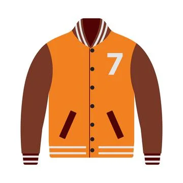 Baseball Jacket Icon Stock Illustration