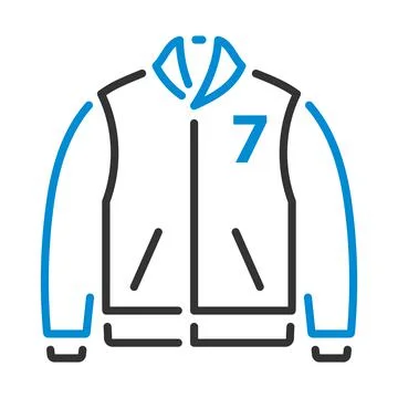 Baseball Jacket Icon Stock Illustration