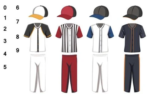 Baseball jersey Stock Illustration