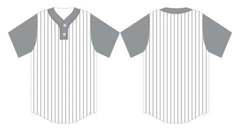  Baseball Jersey Uniform Template Mockup Stock Illustration