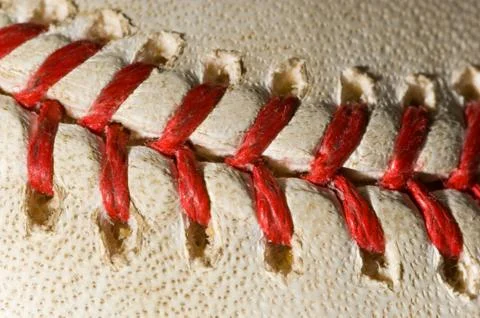 Baseball laces Stock Photos