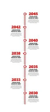 Baseball Lacing Timeline Infographic Stock Illustration