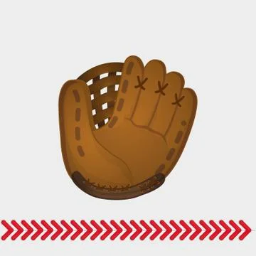 Baseball leather glove 스톡 일러스트