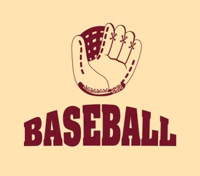 Baseball leather glove Illustrazione stock