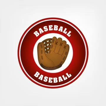 Baseball leather glove 스톡 일러스트