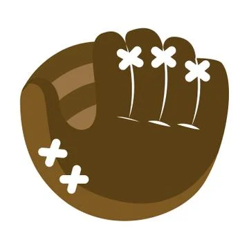 Baseball leather glove Illustrazione stock