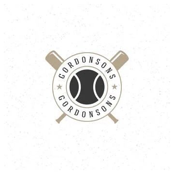 Baseball Logo Template. Vector Design Element Vintage Style Badge Stock Illustration