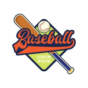 Baseball logo with text space for your slogan / tag line, vector illustration Stock Illustration