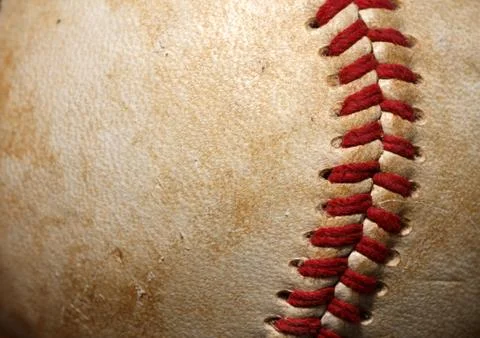 Baseball macro close up Stock Photos