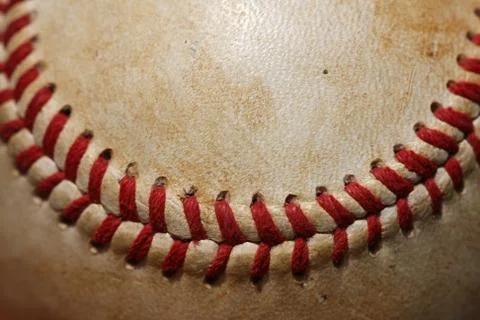 Baseball macro close up Foto stock