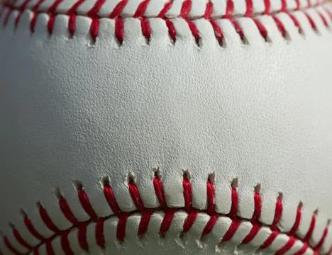 Baseball macro close up Foto stock