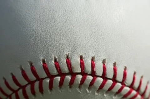 Baseball macro close up Stock Photos