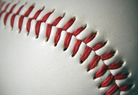 Baseball macro Foto stock