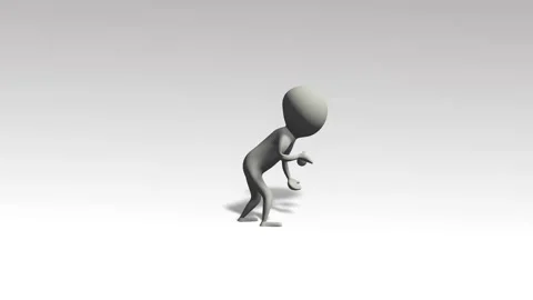 BaseBall Man 3D character animation 003 Stock Footage 117095044