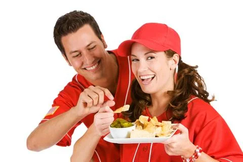 Baseball: nacho stealer Stock Photos