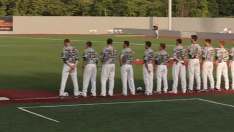 Baseball National Anthem (HD) Stock Footage 7732523
