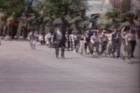 Baseball Parade Stock Footage 24740992