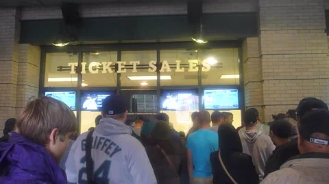 Baseball Park Box Office Stock Footage 40440637