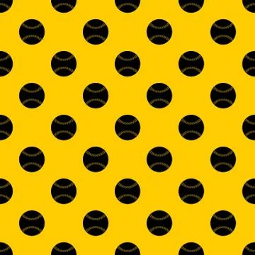 Baseball pattern vector Stock Illustration