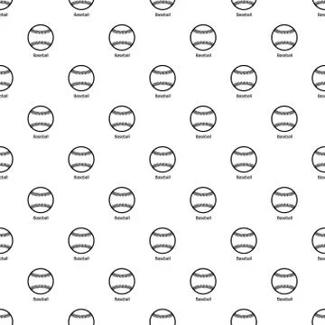 Baseball pattern vector seamless Illustrazione stock