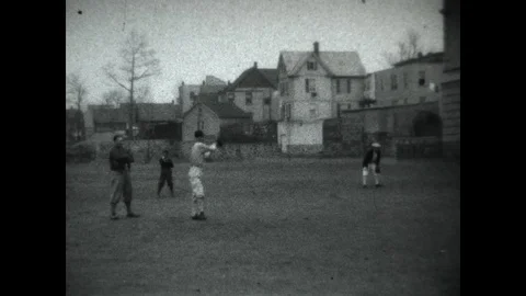 Baseball Pitcher n the 1920's Stock Footage 89708447