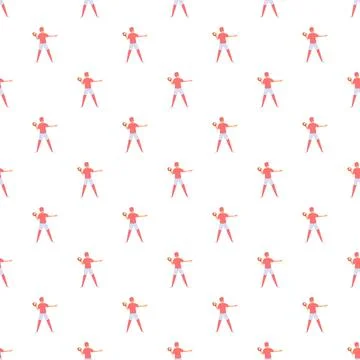 Baseball pitcher throwing ball seamless pattern background 스톡 일러스트
